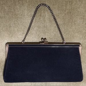 Vintage Andé Black Fabric Clutch